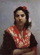 Raimundo de Madrazo y Garreta A Gypsy oil painting reproduction